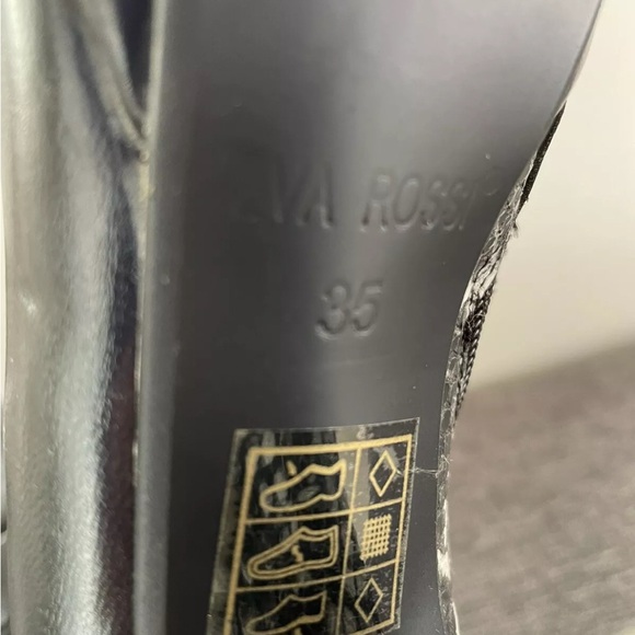 Eva Rossi Snake Print Ankle High Heel Women's Boots US Size 5 - Picture 6 of 7